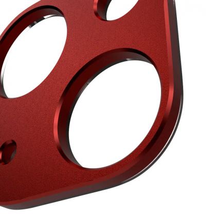 SwitchEasy LenShield Aluminum Camera Lens Protector - предпазна метална плочка за камерата на iPhone 13 mini, iPhone 13 (червен) 5