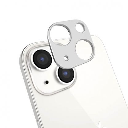 SwitchEasy LenShield Aluminum Camera Lens Protector - предпазна метална плочка за камерата на iPhone 13 mini, iPhone 13 (сребрист) 5