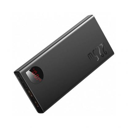 Baseus Adaman Metal Digital Display Power Bank 22.5W 10000 mAh (PPIMDA-B0A) - външна батерия с 2xUSB-A и 1xUSB-C изходи с технология за бързо зареждане (черен) 2