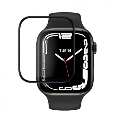 SwitchEasy Shield 3D Full Screen Protector - защитно покритие с извити ръбове за дисплея на Apple Watch 41мм (черен-прозрачен) 2