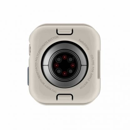 SwitchEasy Colors Case - удароустойчив силиконов (TPU) кейс за Apple Watch 45мм, 44мм (бял) 4