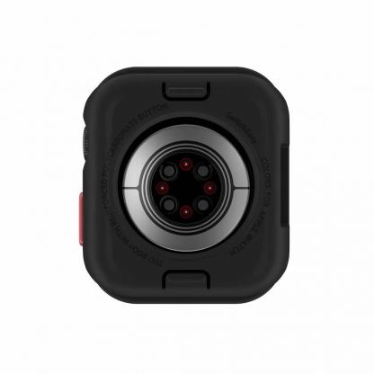 SwitchEasy Colors Case - удароустойчив силиконов (TPU) кейс за Apple Watch 45мм, 44мм (черен) 5