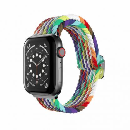 SwitchEasy Candy Braided Nylon Watch Loop Band - текстилна каишка за Apple Watch 38мм, 40мм, 41мм (шарен)