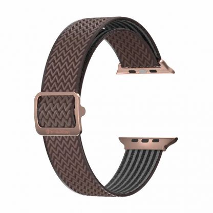 SwitchEasy Wave Elastic Nylon Watch Loop Band - текстилна каишка за Apple Watch 42мм, 44мм, 45мм (бронз) 3