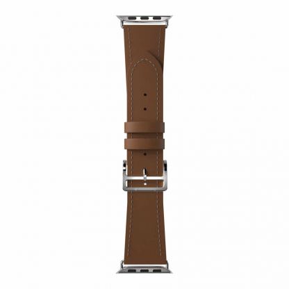 SwitchEasy Classic Genuine Leather Watch Band - кожена каишка от естествена кожа за Apple Watch 42мм, 44мм, 45мм (кафяв) 3