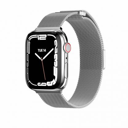 SwitchEasy Mesh Stainless Steel Watch Loop Band - стоманена, неръждаема каишка за Apple Watch 42мм, 44мм, 45мм (сребрист) 2