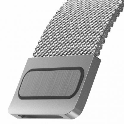 SwitchEasy Mesh Stainless Steel Watch Loop Band - стоманена, неръждаема каишка за Apple Watch 42мм, 44мм, 45мм (сребрист) 4