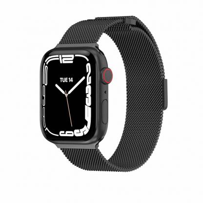 SwitchEasy Mesh Stainless Steel Watch Loop Band - стоманена, неръждаема каишка за Apple Watch 42мм, 44мм, 45мм (черен) 2
