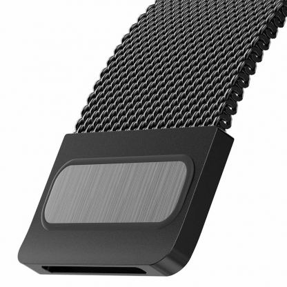 SwitchEasy Mesh Stainless Steel Watch Loop Band - стоманена, неръждаема каишка за Apple Watch 42мм, 44мм, 45мм (черен) 4