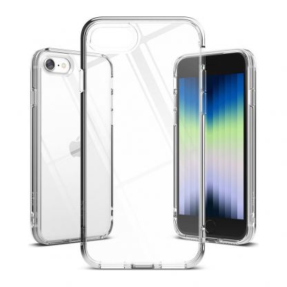 Ringke Fusion Edge Case - хибриден удароустойчив кейс за iPhone SE (2022), iPhone SE (2020), iPhone 8, iPhone 7 (прозрачен) 2