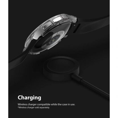 Ringke 2x Slim Watch Case - комплект от два броя качествен твърд кейс за Samsung Galaxy Watch 4 Classic 42 мм (прозрачен и черен) (2 броя) 7