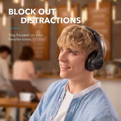 Anker Soundcore Life Q20+ Active Noise Cancelling Headphones - безжични слушалки с активна изолация на околния шум (черен) 4