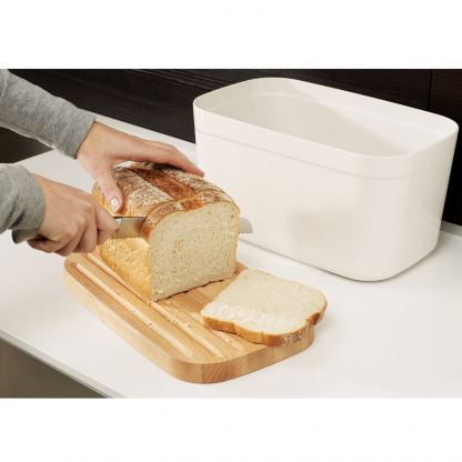 Joseph-Joseph Bread Box and Cutting Board - комплект кутия за хляб и кухнена дъска за рязане (бял) 5