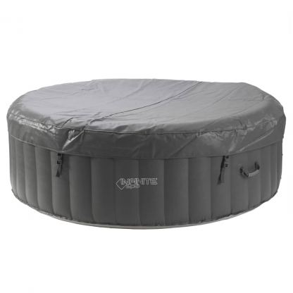 Infinite Inflatable Spa Xtra 800 4-Person Round - надуваем спа център за градината (сив) 3