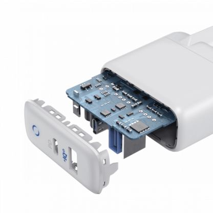 Anker PowerPort PD+ 2 USB-C 35W Wall Charger - захранване за ел. мрежа с USB-A изход и USB-C (PD) изход (бял)  2