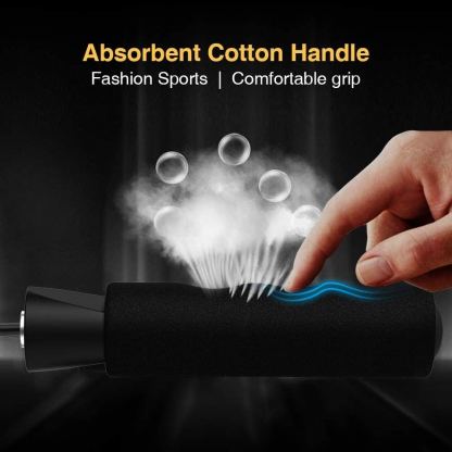 TechRise Skipping Jump Rope - качествено въже за скачане (черен) 5