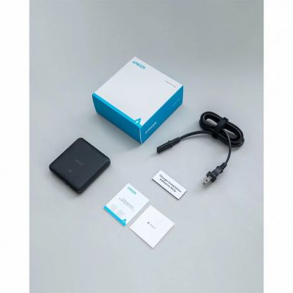 Anker GaN PowerPort Atom III Slim 65W - захранване за ел. мрежа с 3xUSB-A и 1xUSB-C изходи с технология за бързо зареждане (черен) 7