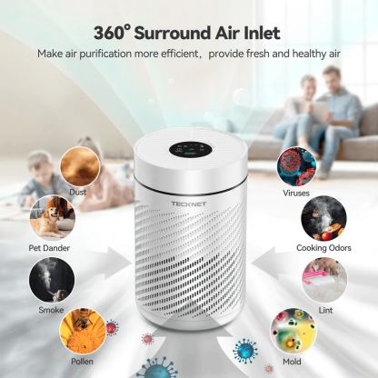 Technet Air Purifier for Home Bedroom - въздухопречиствател за стайни помещения (бял) 4