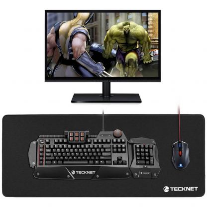 TeckNet MGM01106BA01 Gaming Mouse Pad - геймърска подложка за мишка и клавиатура с противохлъзгаща основа 6