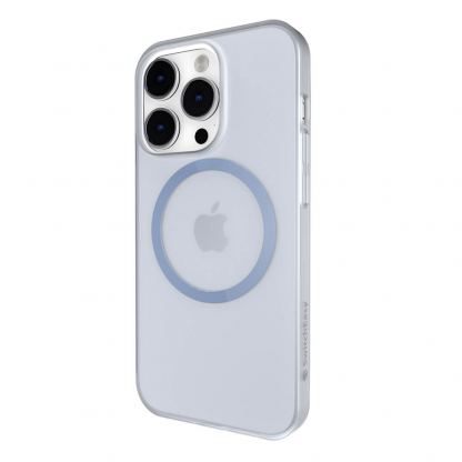 SwitchEasy Gravity M Case - тънък полипропиленов кейс с Magsafe за iPhone 14 Pro (син-прозрачен) 3