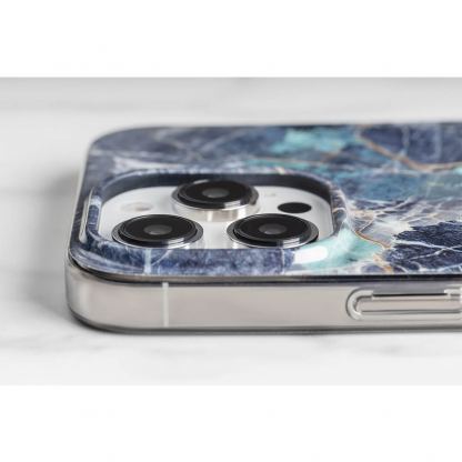 Mageasy Marble Emerald Case - дизайнерски хибриден удароустойчив кейс за iPhone 14 (смарагд)  10