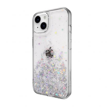 SwitchEasy Starfield Case - дизайнерски хибриден удароустойчив кейс за iPhone 14 (прозрачен) 2