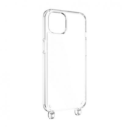 SwitchEasy Play Lanyard Ocean Case - хибриден удароустойчив кейс с връзка за носене за iPhone 14 (прозрачен)  4