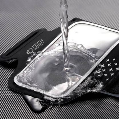 Tech-Protect M1 Universal Sports Armband - универсален неопренов спортен калъф за ръка за iPhone, Samsung, Huawei и други (зелен) 5