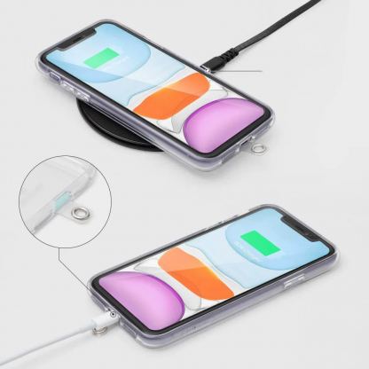 Tech-Protect Universal Chain Necklace Phone Strap - универсална връзка за носене през врата за смартфони (розов) 3