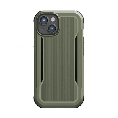 Raptic EcoElement Fort Case - биоразградим хибриден удароустойчив кейс с MagSafe за iPhone 14 (зелен) 3