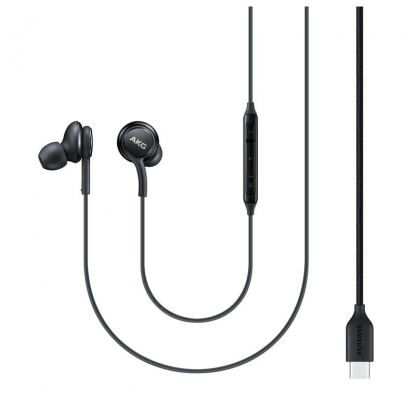 Samsung Earphones Tuned by AKG EO-IC100BB - слушалки с USB-C конектор за Samsung устройства и устройства с USB-C порт (черен) (bulk)