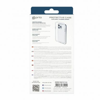 Prio Protective Hybrid Cover - хибриден кейс с най-висока степен на защита за iPhone 14 Plus (прозрачен) 4