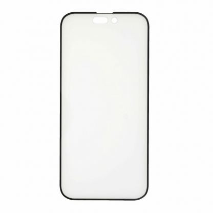 Prio 3D Glass Full Screen Curved Tempered Glass - калено стъклено защитно покритие за дисплея на iPhone 14 Pro Max (черен-прозрачен) (bulk)