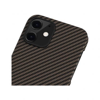 Pitaka MagEZ Aramid Fiber Case - кевларен кейс за iPhone 12 (черен-златист)  3