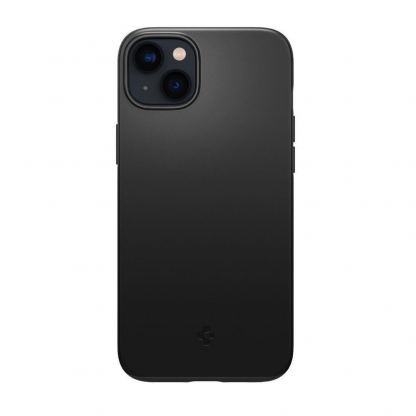Spigen Thin Fit Case - качествен тънък матиран кейс за iPhone 14 (черен) 2