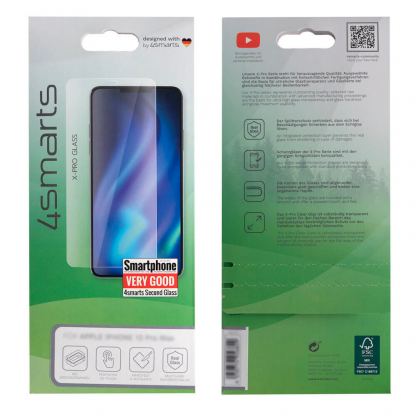 4smarts Second Glass X-Pro Glass - калено стъклено защитно покритие за дисплея на iPhone 14 Pro Max (прозрачен) 3