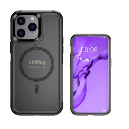 4smarts Defend Case with UltiMag - хибриден удароустойчив кейс с MagSafe за iPhone 14 Pro (черен) 2