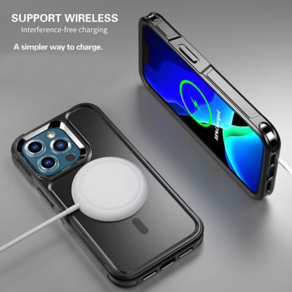 4smarts Defend Case with UltiMag - хибриден удароустойчив кейс с MagSafe за iPhone 14 Pro (черен) 6