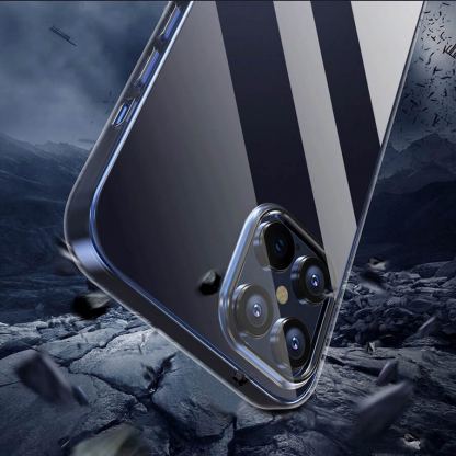 Comma Hard Jacket Case - поликарбонатов кейс за iPhone 14 (прозрачен) 3