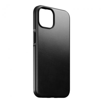 Nomad Modern Leather MagSafe Case - кожен (естествена кожа) кейс с MagSafe за iPhone 14 Plus (черен) 4