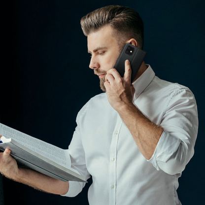 Tech-Protect Wallet Leather Flip Case - кожен калъф, тип портфейл за iPhone 14 Pro Max (черен) 3