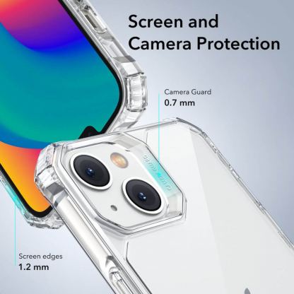 ESR Air Armor Case - хибриден удароустойчив кейс за iPhone 14 Plus (прозрачен) 3
