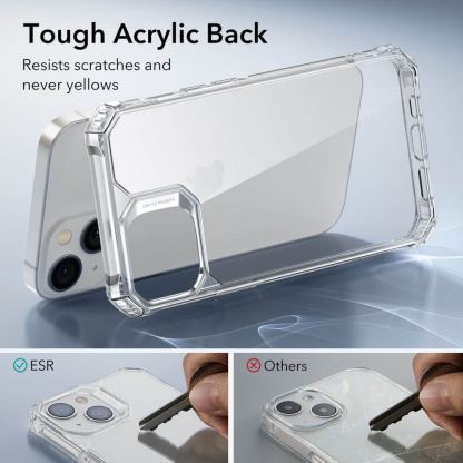 ESR Air Armor Case - хибриден удароустойчив кейс за iPhone 14 Plus (прозрачен) 4