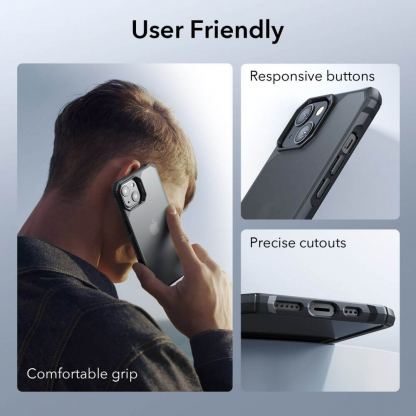 ESR Air Armor Case - хибриден удароустойчив кейс за iPhone 14 Plus (черен-мат) 2