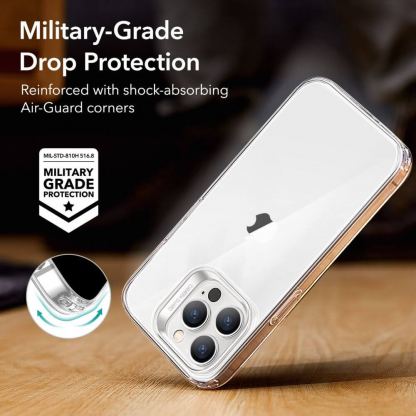 ESR Project Zero Case - силиконов (TPU) калъф за iPhone 14 Pro (прозрачен) 7