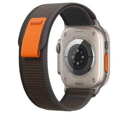 Apple Trail Loop S/M - оригинална текстилна каишка за Apple Watch Ultra 49мм (черен-сив) 4