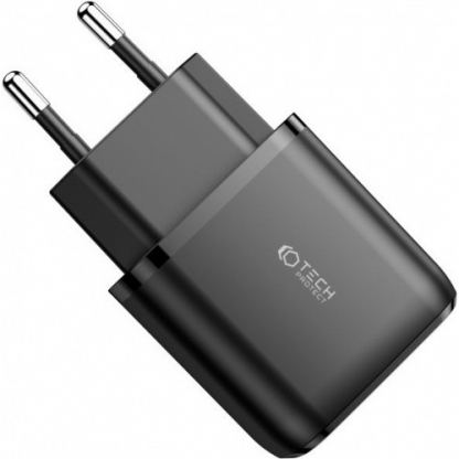 Tech-Protect Wall Charger 12W - захранване за ел. мрежа с 2xUSB-A изхода за зареждане на мобилни устройства (черен) 2