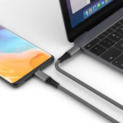 4smarts PremiumCord USB-C to USB-C Cable 100W - USB-C към USB-C кабел за устройства с USB-C порт (150 см) (черен) 2