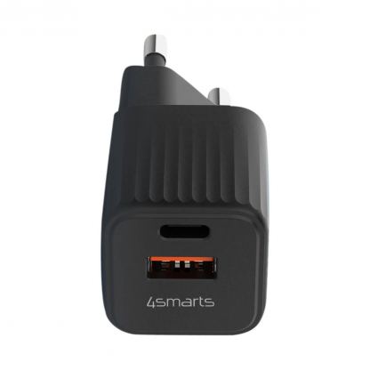 4smarts Wall Charger VoltPlug Duos Mini PD 20W - захранване за ел. мрежа с USB-A и USB-C изходи и технология за бързо зареждане (черен) 7