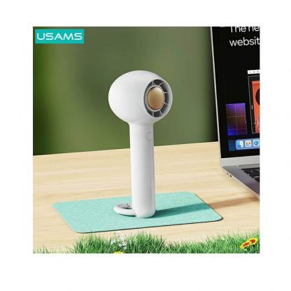 Usams Candy Portable Handheld Mini Fan - преносим мини вентилатор с презареждаема батерия (бял) 2